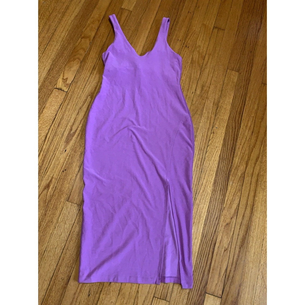 Beyond Yoga Featherweight Getaway Sleeveless Midi Dress Lavender Size Small